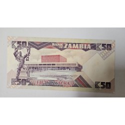 Cédula de Zâmbia 50 kwatcha FE