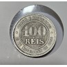 Moeda Brasil Republica 100 réis 1889 reverso horizontal