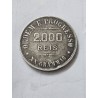 Moeda Brasil 2000 réis 1910 XX gramas prata MBC