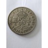 Venda de moeda de 2 Shillings da Inglaterra de 1949. Item histórico com o Rei George VI, ideal para colecionadores de numismátic