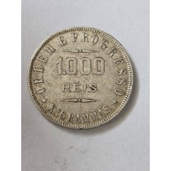 Moeda brasil republica 1000 réis 1910 X gramas MBC