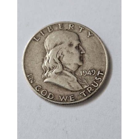 Moeda dos Estados Unidos USA Half dólar 1949 prata 900