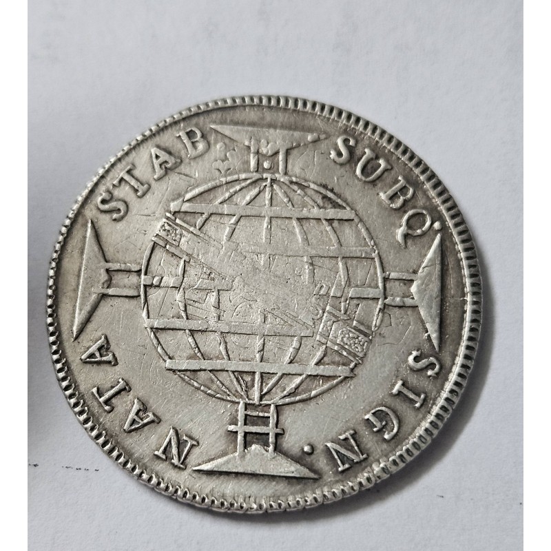 Moeda Brasil 960 réis 1813 Bahia Paracão MBC