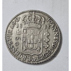 Moeda Brasil 960 réis 1813 Bahia Paracão MBC