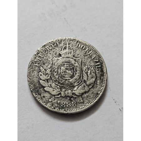 Moeda brasil 50 réis 1888 data difícil império