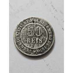 Moeda brasil 50 réis 1888 data difícil império