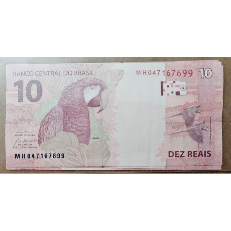 Cédula Brasil 10 reais MH FE