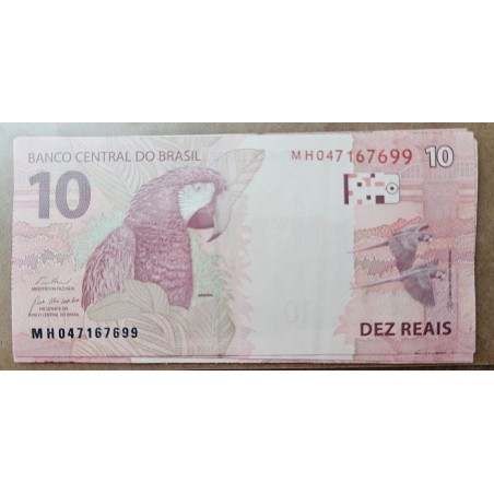 Cédula Brasil 10 reais MH FE