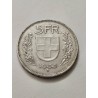 Moeda da Suíça 5 francos 1933B prata