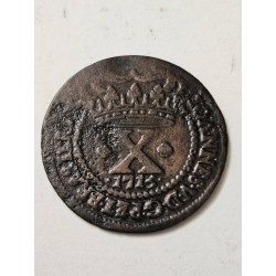 Moeda Brasil Colonia X réis 1715 C026