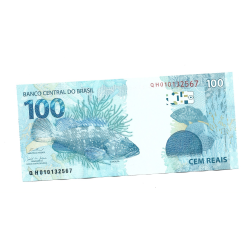 Cédula Brasil 100 reais QH FE