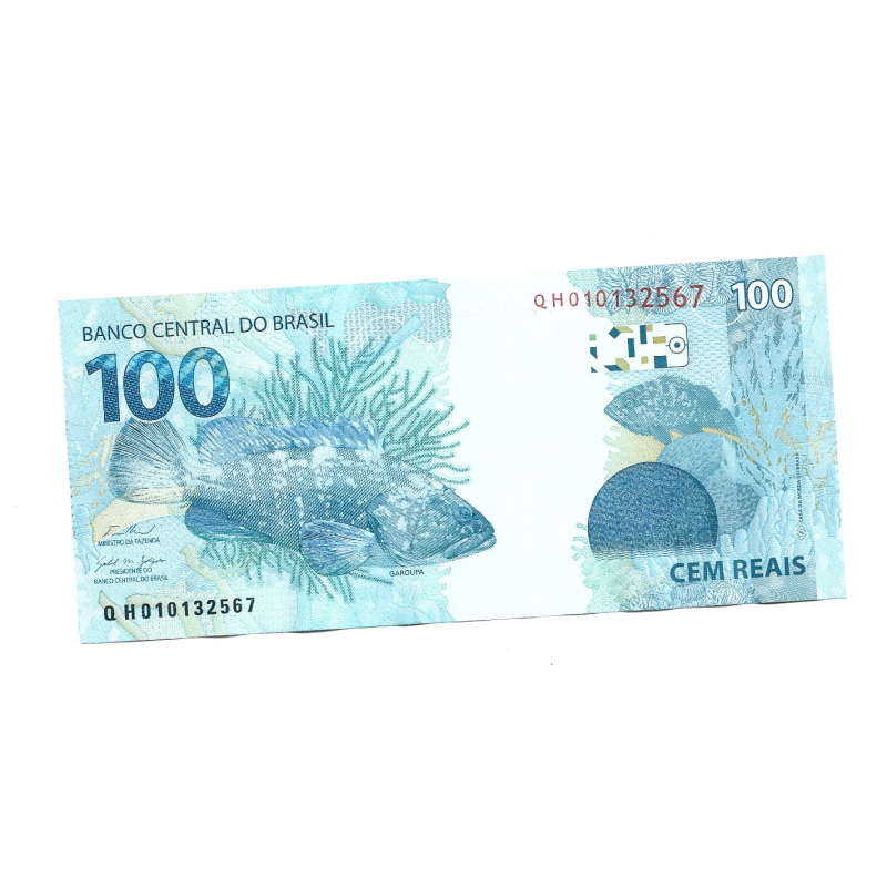Cédula Brasil 100 reais QH FE