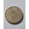Moeda de Hong Kong 5 dólares 1997