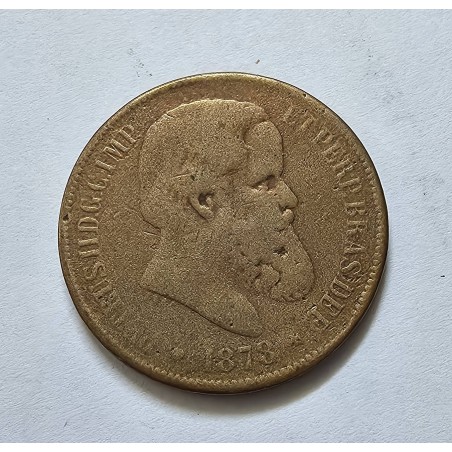 Moeda Brasil 40 Reis 1878 Império MBC