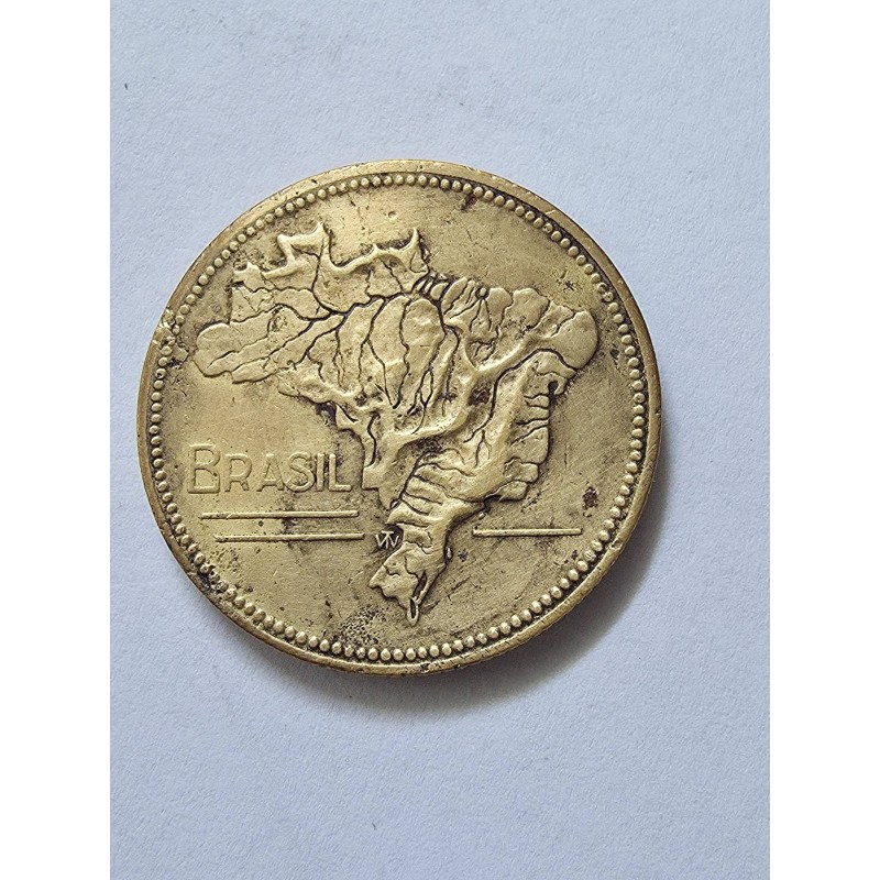 Moeda Brasil 5 cruzeiros 1942 data dificil