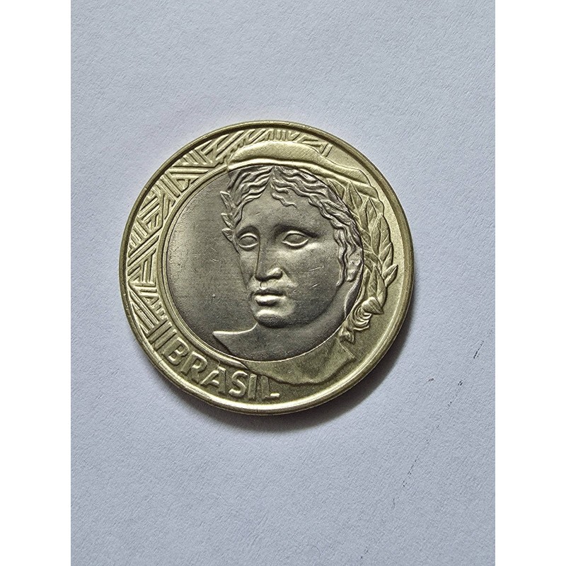 Moeda Brasil 1 real 1998 Flor de Cunho