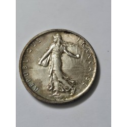 Moeda da França 5 francos 1960 prata 12g .835