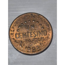 Moeda do Panamá 1 centésimo 1983