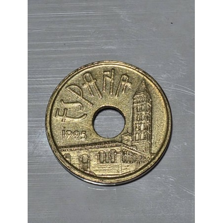 Moeda da Espanha 25 pessoas 1995 Castilla y Leon