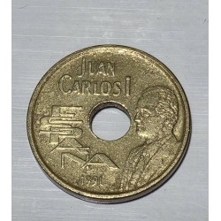 Moeda Espanha 25 pessoas jogos olímpicos Barcelona 92 1991