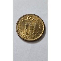 Moeda de Portugal 10 escudos 1990