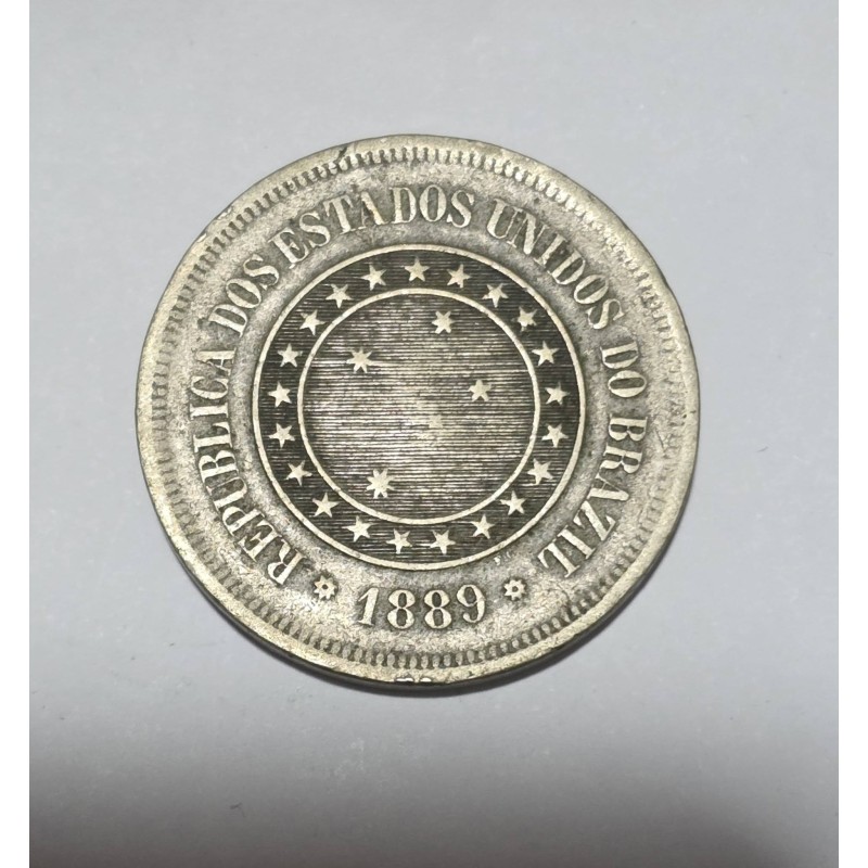 Moeda Brasil 100 Reis 1889 república