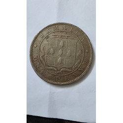 Moeda 1 Penny Jamaica 1870 | Victoria Queen | Escassa e Rara