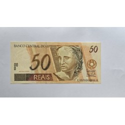 Cédula Brasil 50 reais C323 FE Primeira Familia