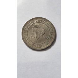 Moeda Brasil republica 400 Reis 1932 vicentina FC Centenario Colonização