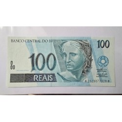 Cédula Brasil 100 reais C329 FE
