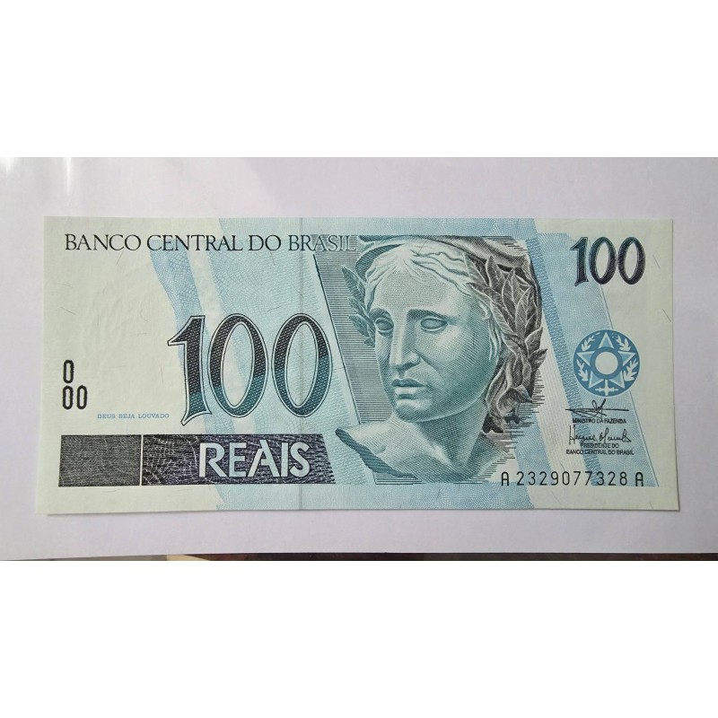 Cédula Brasil 100 reais C329 FE