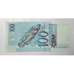 Cédula Brasil 100 reais C329 FE