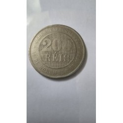 Moeda Brasil republica 200 Reis 1894 MBC