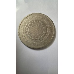 Moeda Brasil republica 200 Reis 1894 MBC