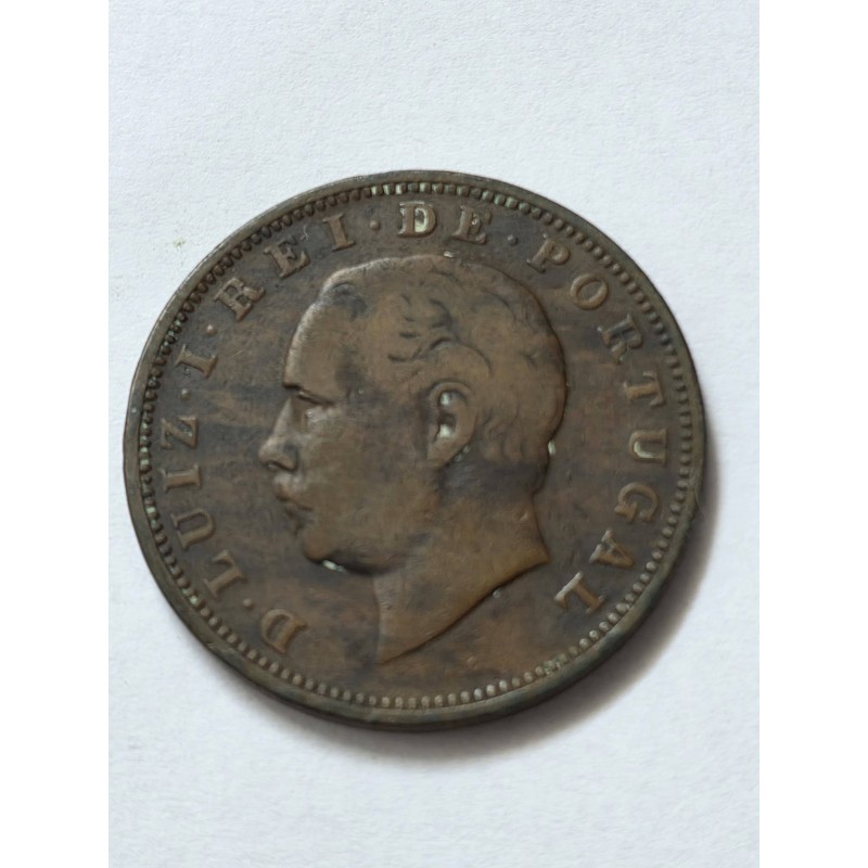 Moeda de Portugal XX Reis 1884