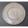 Moeda Brasil Império 500 reis 1861 Flor de Cunho