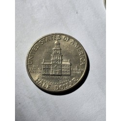 Moeda dos Estados Unidos half dollar bicentenário independência