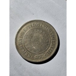 Moeda Brasil 200 reis 1895 republica