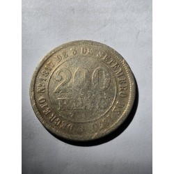 Moeda brasil 200 reis 1876 data difícil