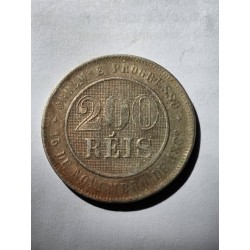 Moeda Brasil republica 200 reis 1893