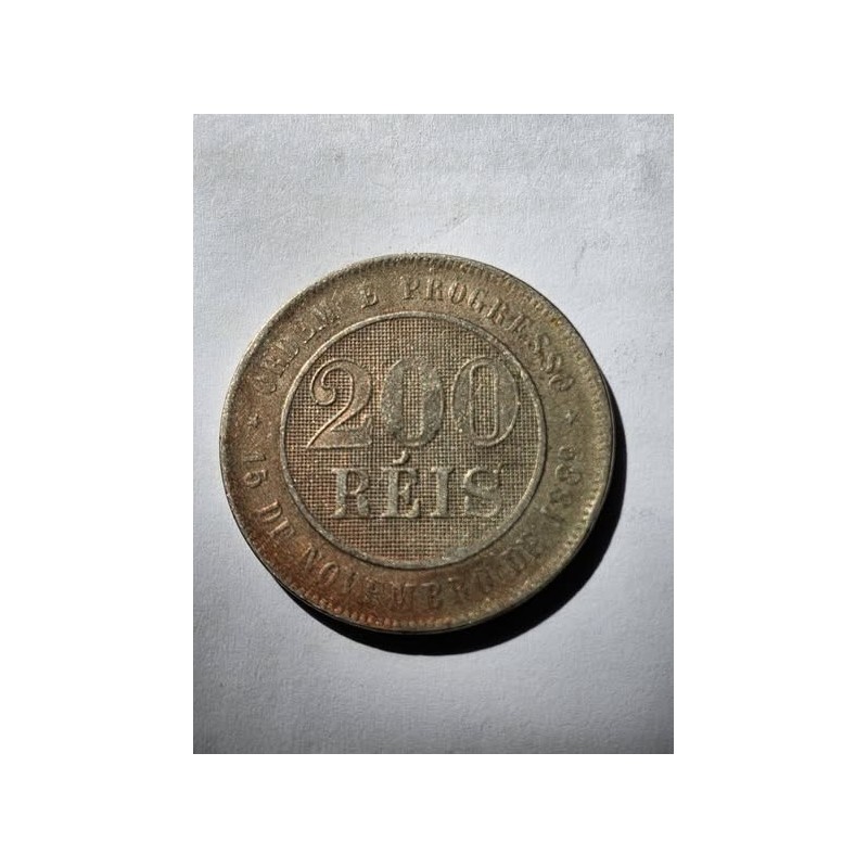 Moeda Brasil republica 200 reis 1893