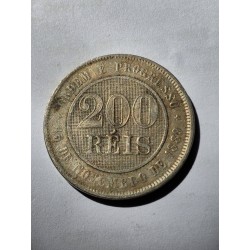 Moeda brasil republica 200 reis 1898