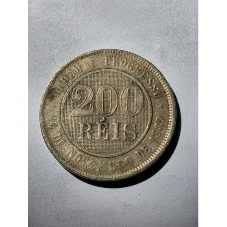 Moeda brasil republica 200 reis 1898