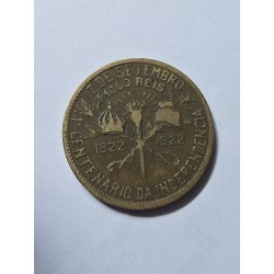 Moeda Brasil 1000 reis 1922 BBasil