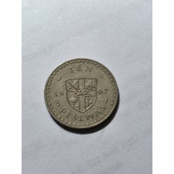 Moeda de Gana 10 pesewas 1967