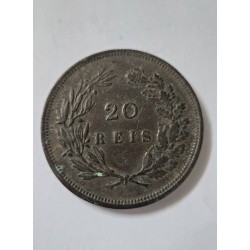 Moeda Antiga Portugal 10 Réis 1892 - Carlos I - Rara Peça Histórica