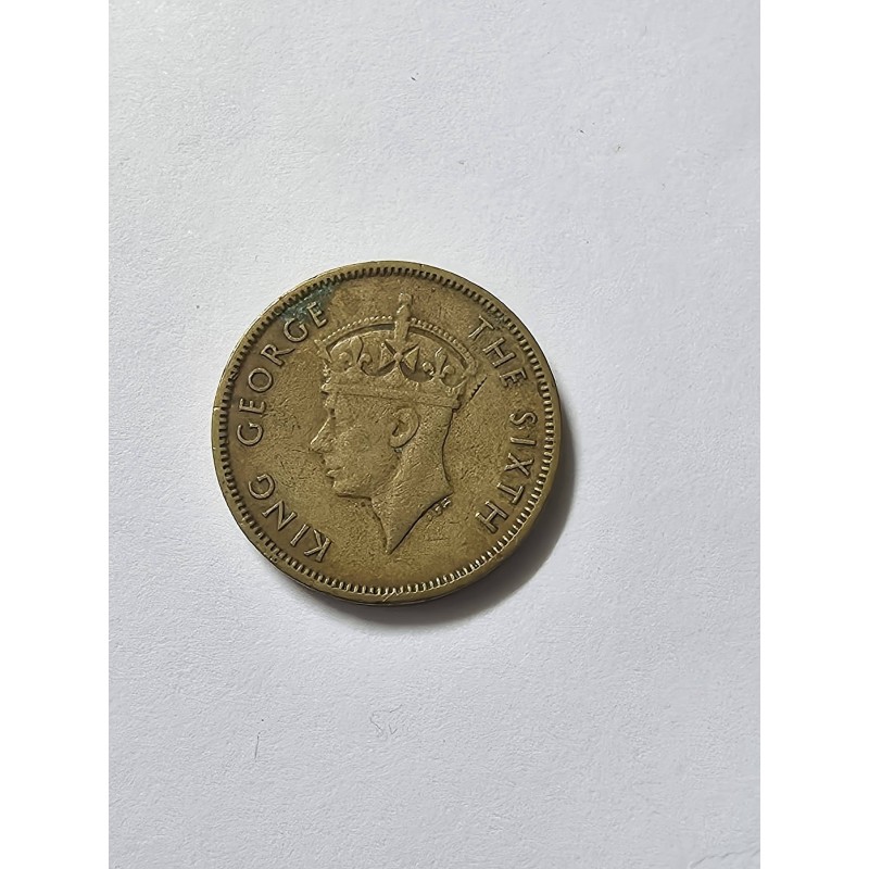 Moeda de Hong Kong 10 cents 1949