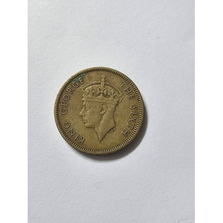 Moeda de Hong Kong 10 cents 1949