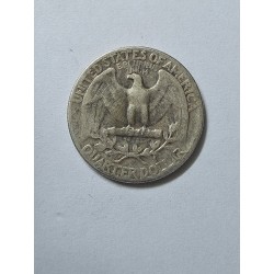 Moeda dos Estados Unidos USA quarter dollar 1945 prata 900