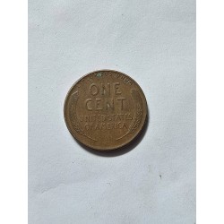 Moeda dos Estados Unidos USA 1 cent 1957 D